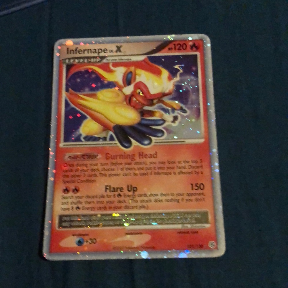 Infernape ex Holographic Trading Card - Red/Orange